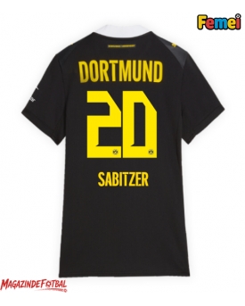 Borussia Dortmund Marcel Sabitzer #20 Tricou Fotbal Replică 2026-27 Femei Deplasare Borussia Dortmund Marcel Sabitzer #20 Tricou Fotbal Replică 2026-27 Femei Deplasare